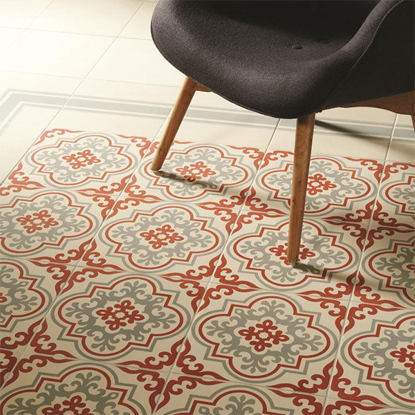 Odyssey Vogue Rose on White Tiles