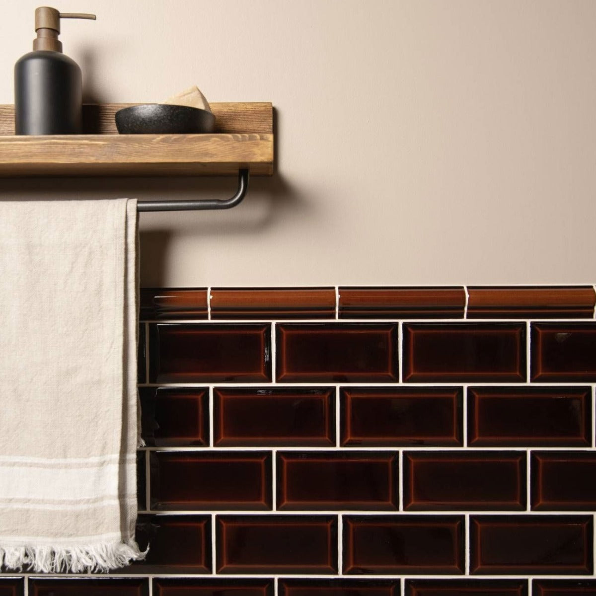 Original Style Albert Teapot Brown Borders