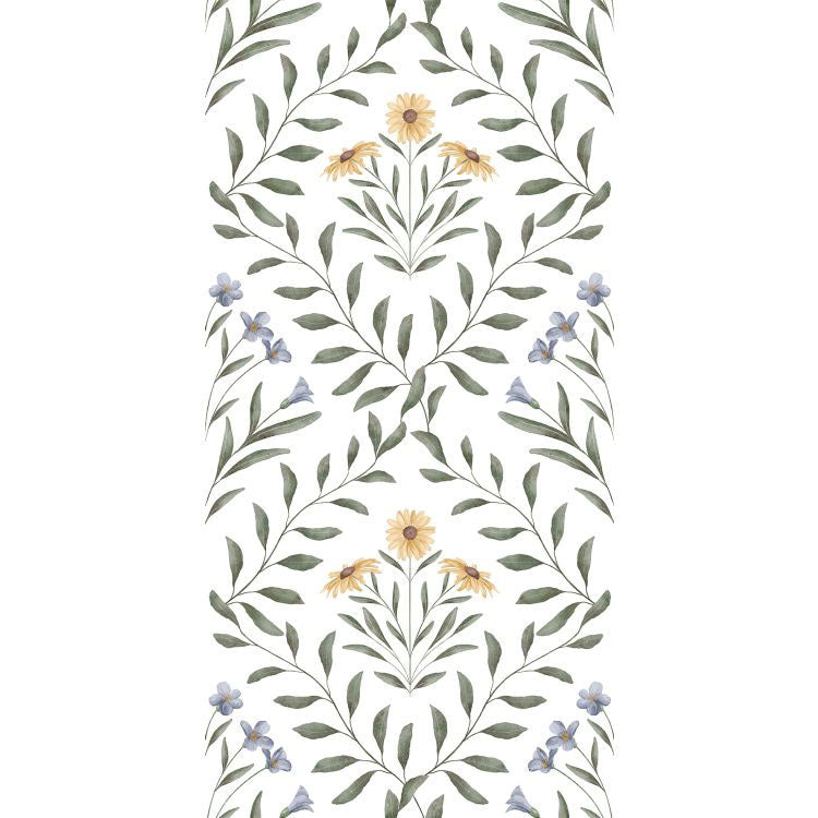 Original Style Arts & Crafts Flora Blue Tile