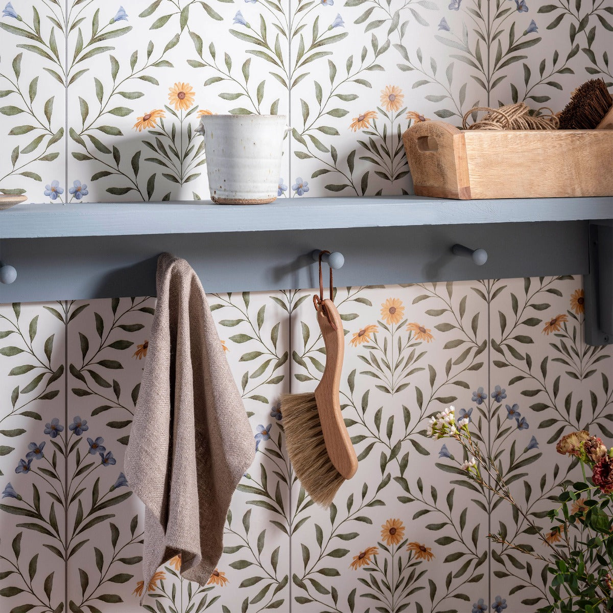 Original Style Arts & Crafts Flora Blue Tiles