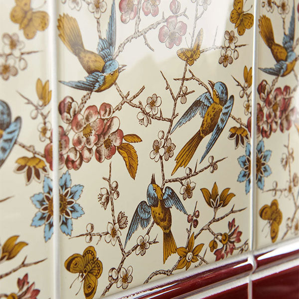 Original Style Bluebird Continuous Pattern Tile