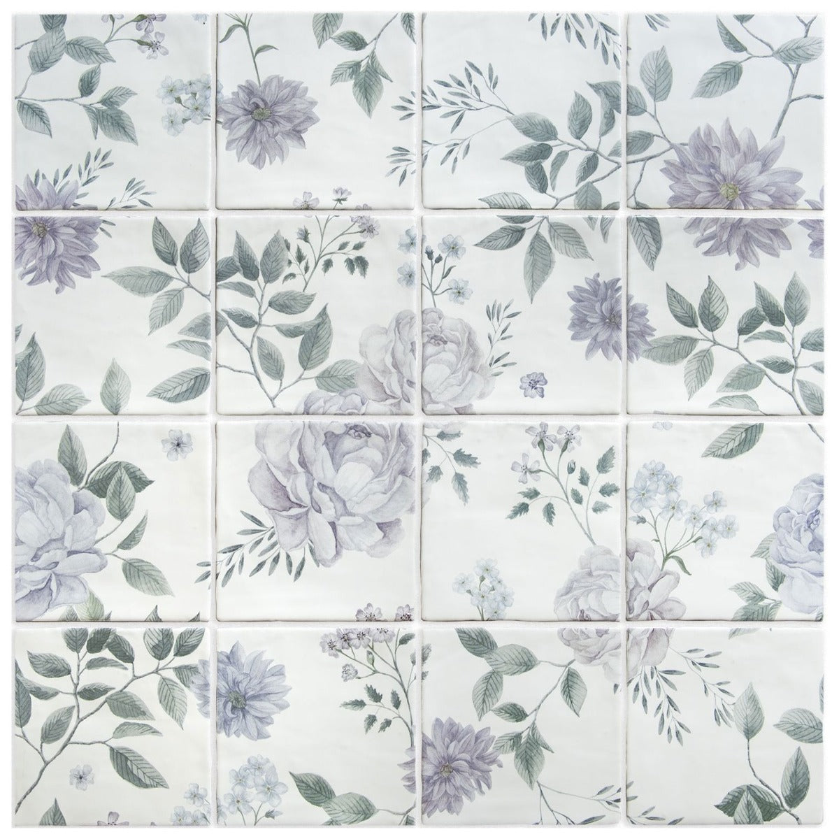 Original Style Cottage Garden Panel (16 Tiles)