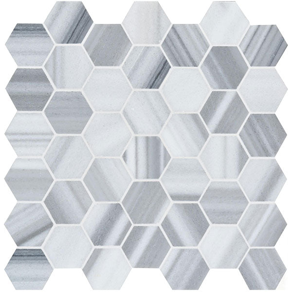 Original Style Cumulus Stone Hexagon Mosaic 30.3 x 29.6cm