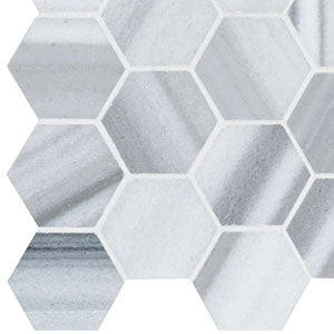 Original Style Cumulus Stone Hexagon Mosaic 30.3 x 29.6cm