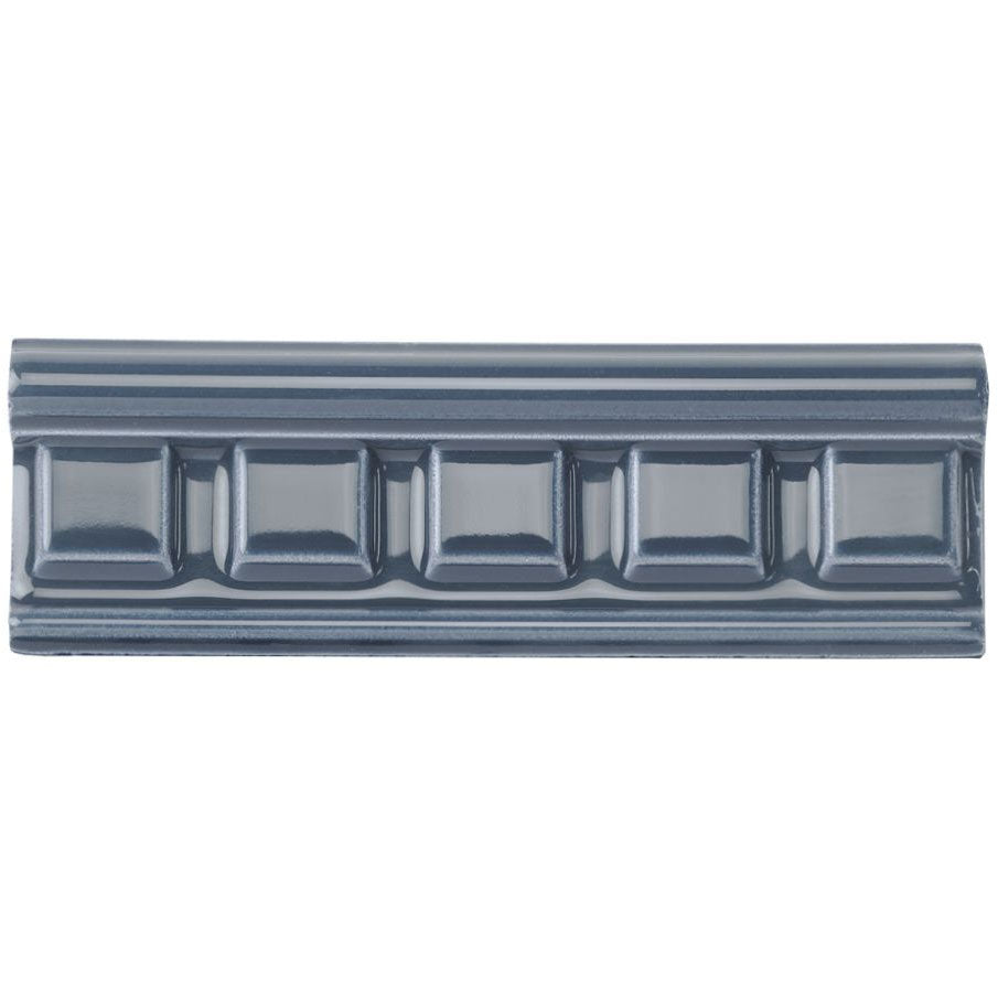 Original Style Dentil Ascot Blue Border
