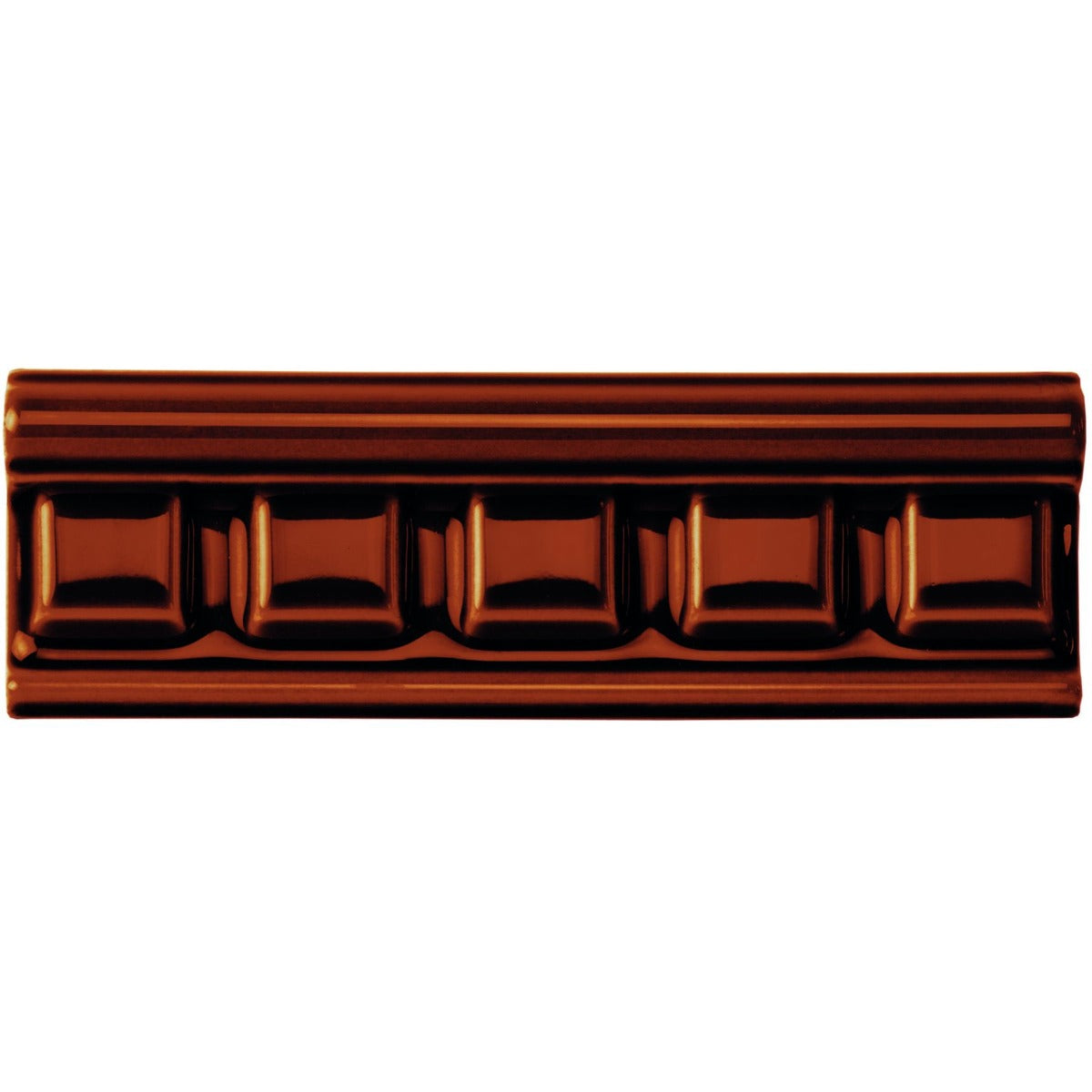 Original Style Dentil Teapot Brown Border