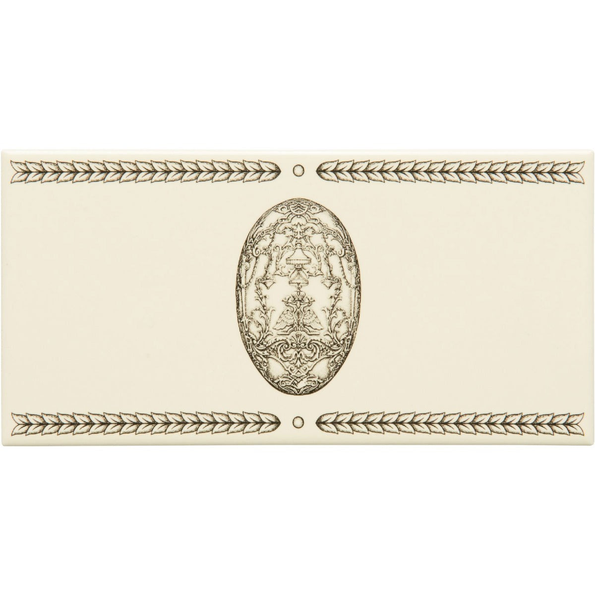 Original Style Egg & Trellis Charcoal Grey on County White Border