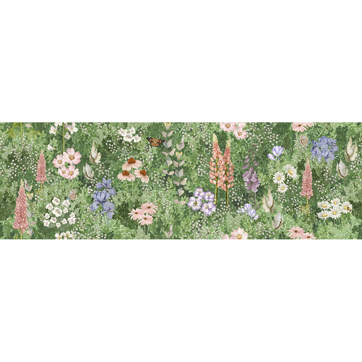 Original Style English Floral Garden Single Tile - Face 3