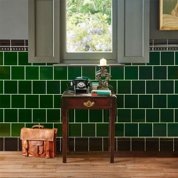 Original Style Field Tile Victorian Green