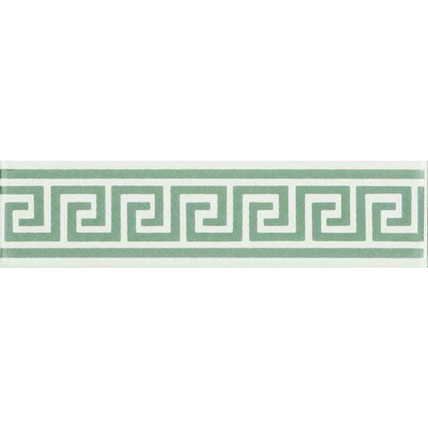 Original Style Greek Key Jade Breeze Border Tile