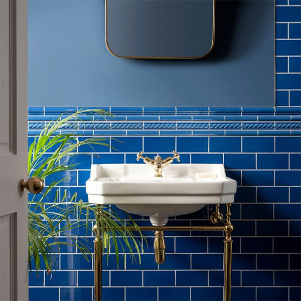Original Style Half Field Tile Windsor Blue