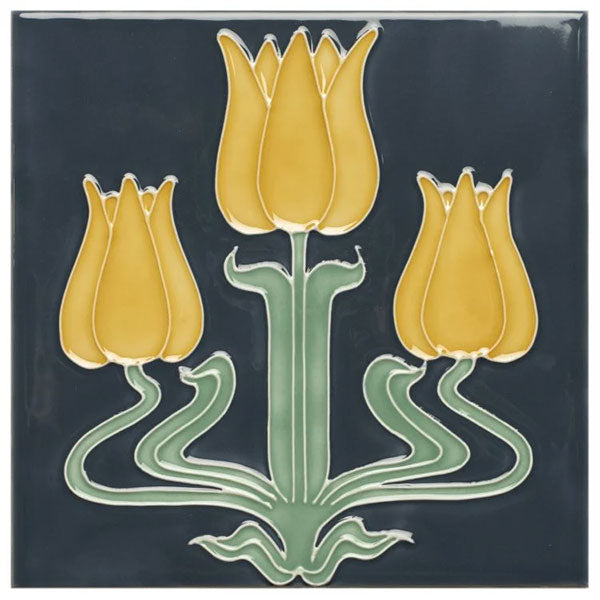 Original Style Lafleur on Ascot Blue Tile