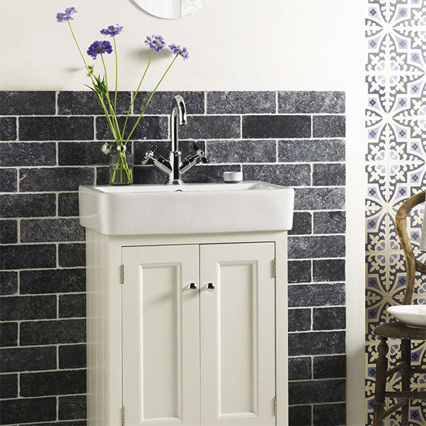 Original Style Negra Black Tumbled Marble tiles