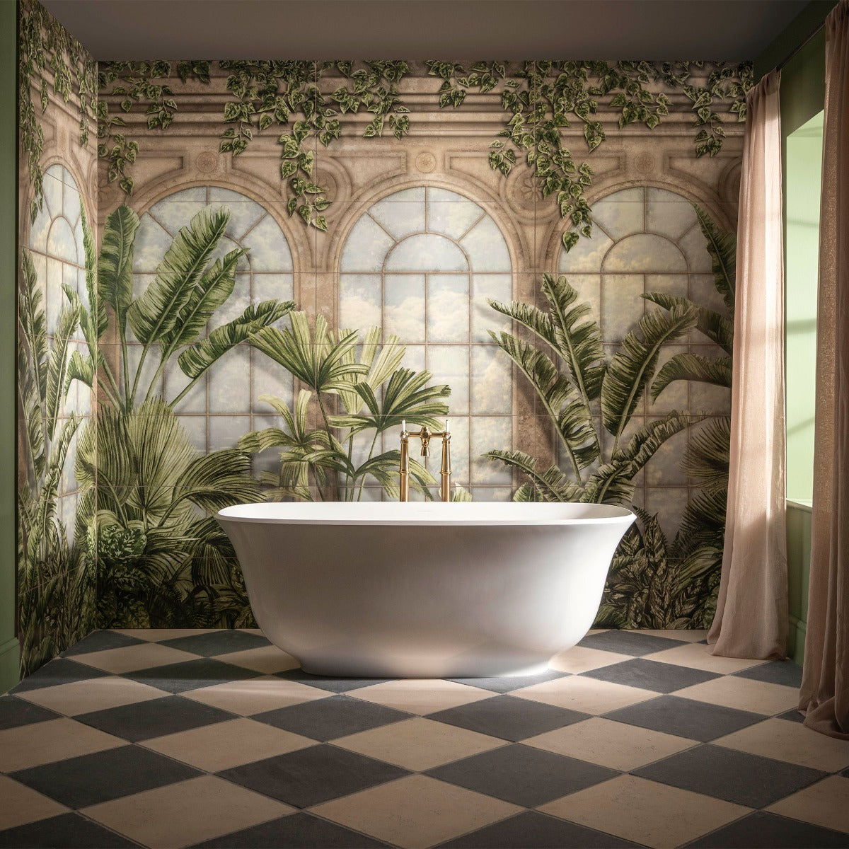 Original Style Palm House Mural (all 3 panels)