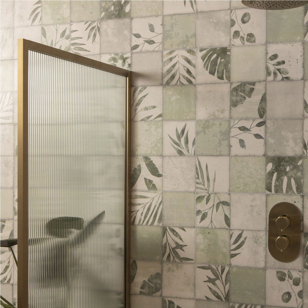 Original Style Patchwork Botanical Ivy Tiles