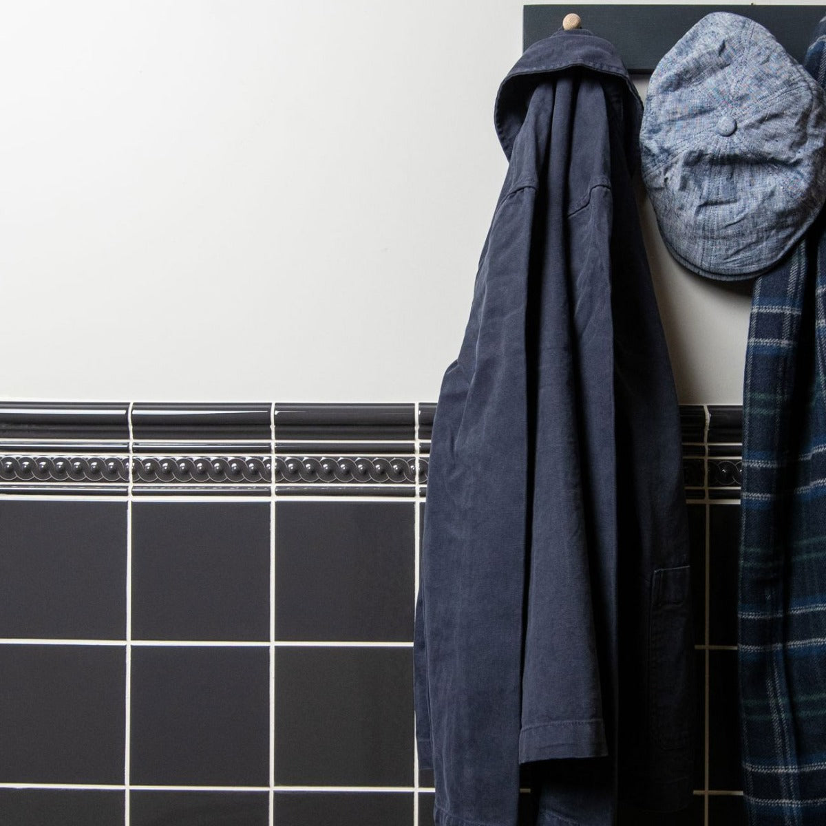 Original Style Scroll Charcoal Grey Borders