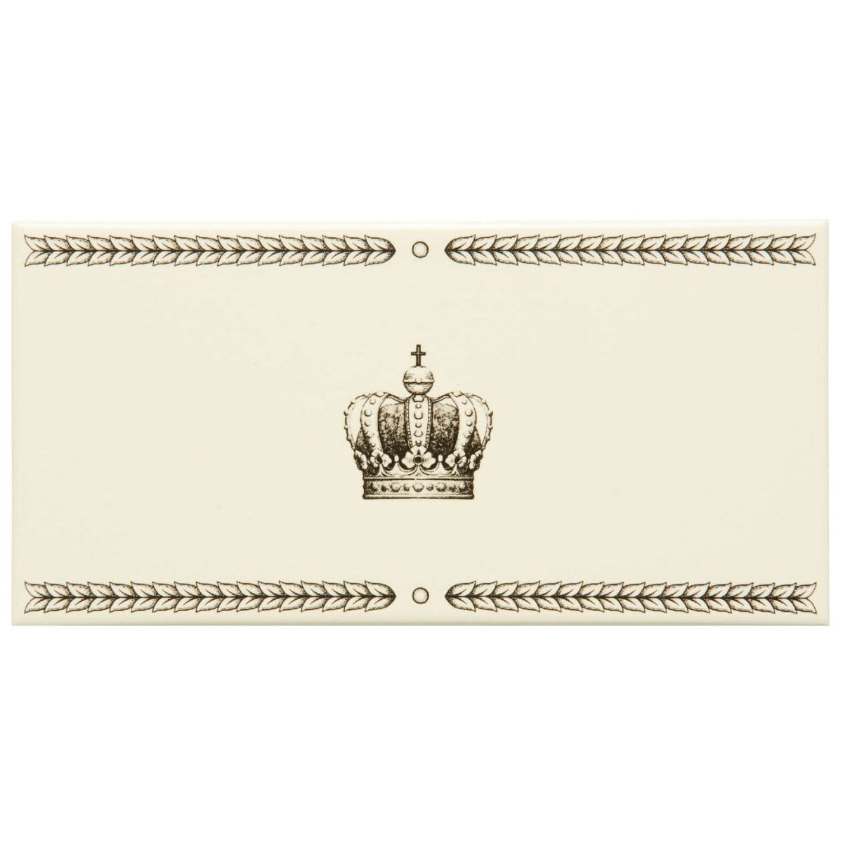 Original Style Single Sovereign Crown Charcoal Grey on County White Border