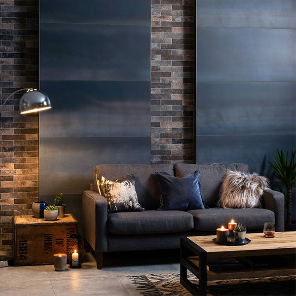 Original Style Steel Midnight Blue Tiles 60 x 120cm