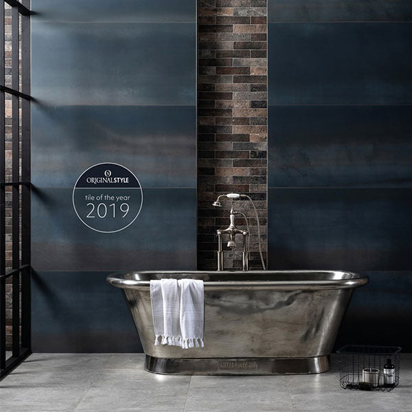 Original Style Steel Midnight Blue Tiles 60 x 120cm