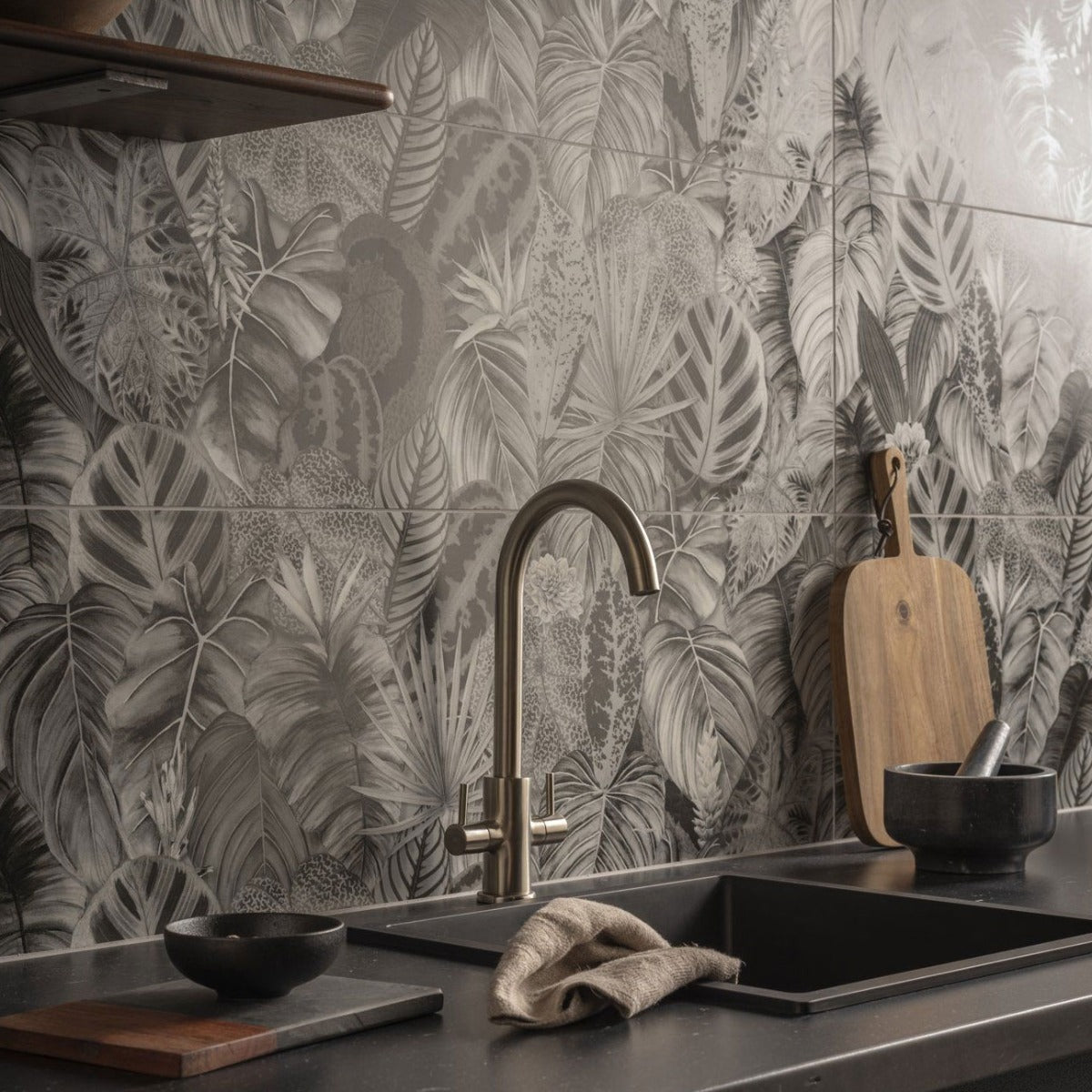Original Style Tropical Oasis Monochrome tiles