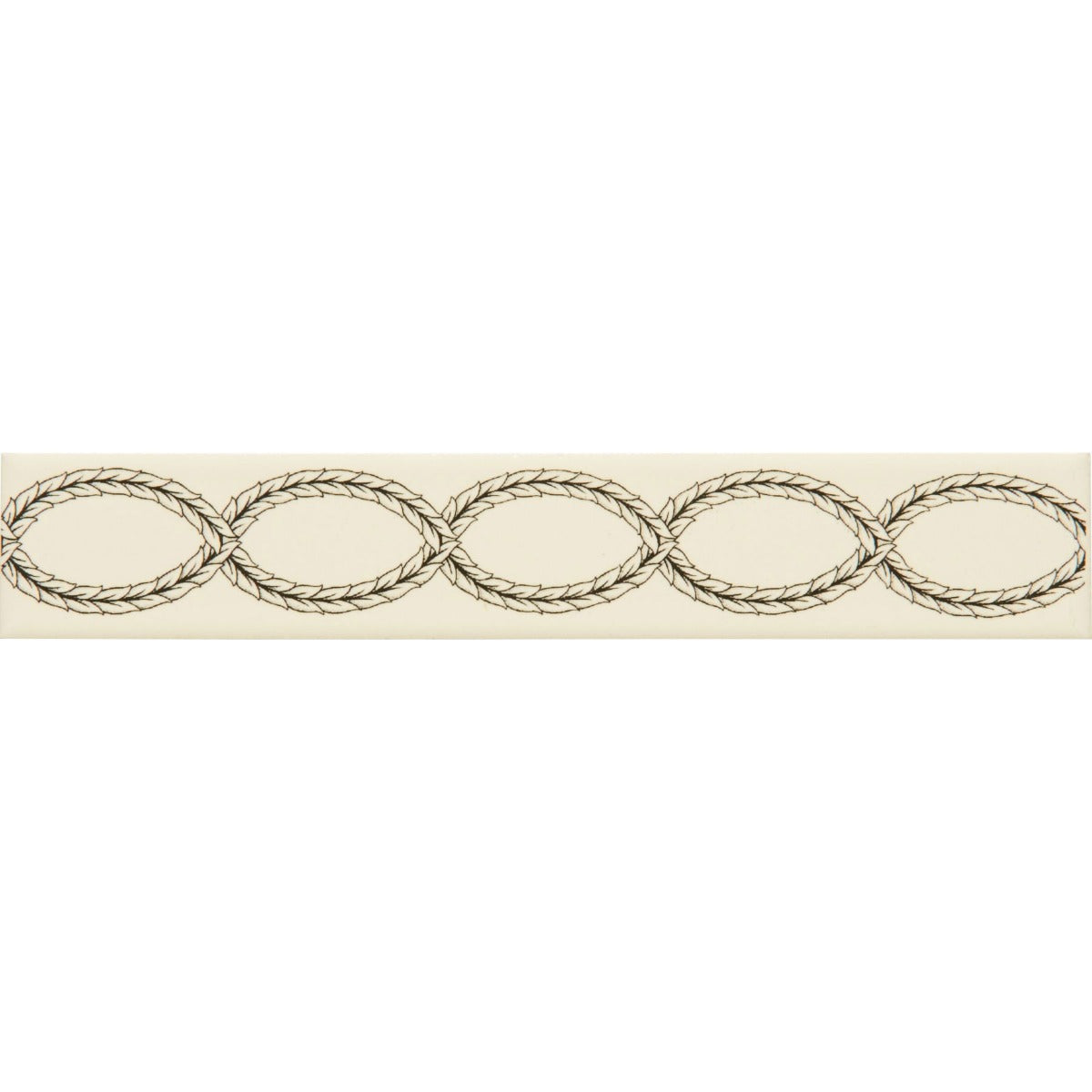 Original Style Twisted Trellis Charcoal Grey on County White Border