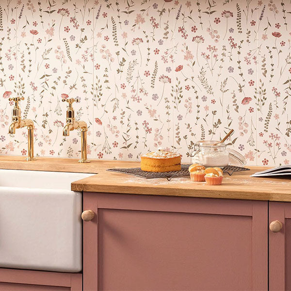 Original Style Wildflower Rose Tiles