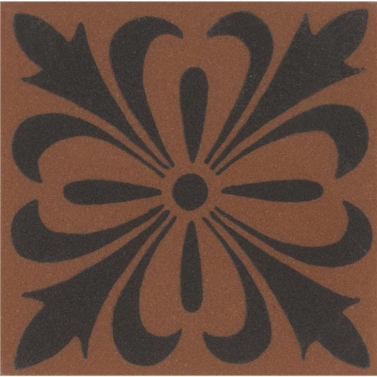 Original Style Cardigan Motif Black on Red