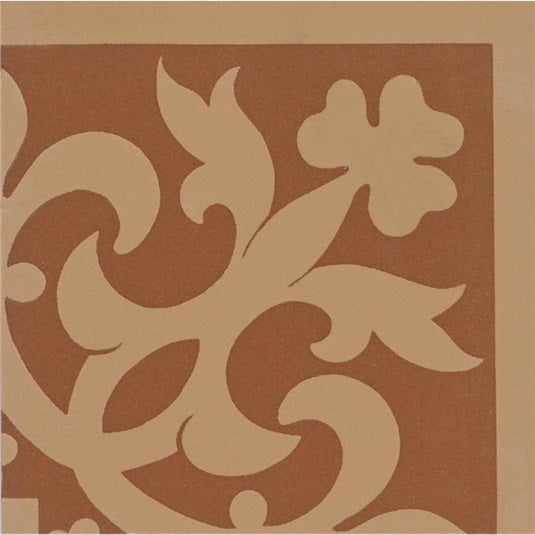 Original Style Elgin Corner Motif Buff on Red