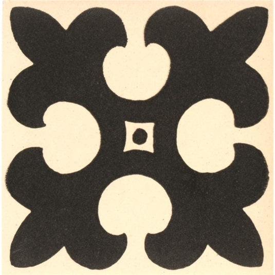 Original Style Gordon Motif Black on Dover White