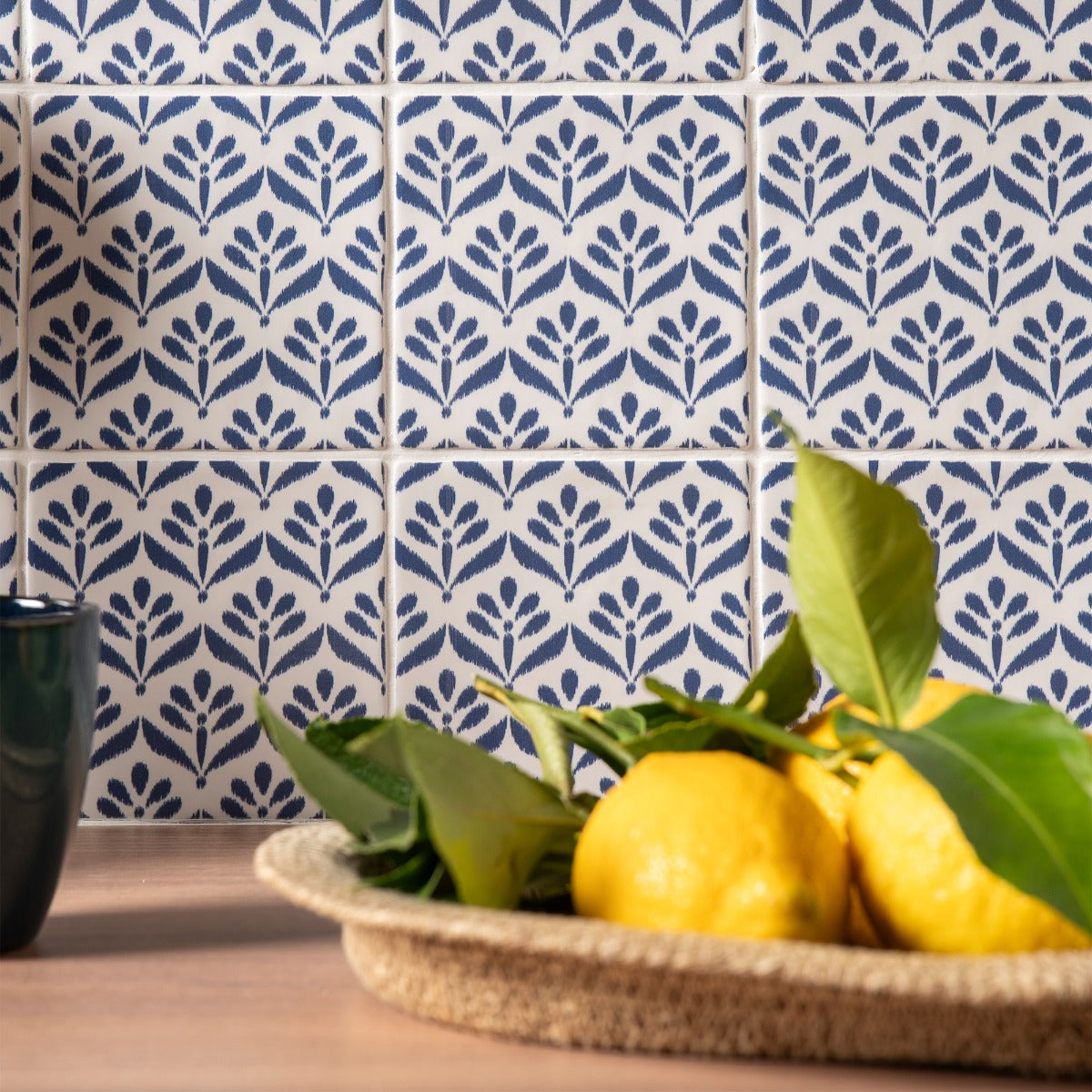 Original Style Jacquard Indigo Tiles