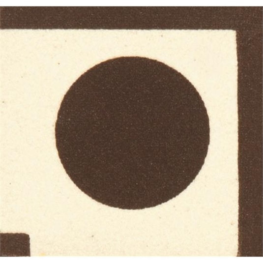 Original Style Melbourne Corner Motif Brown Spot on White