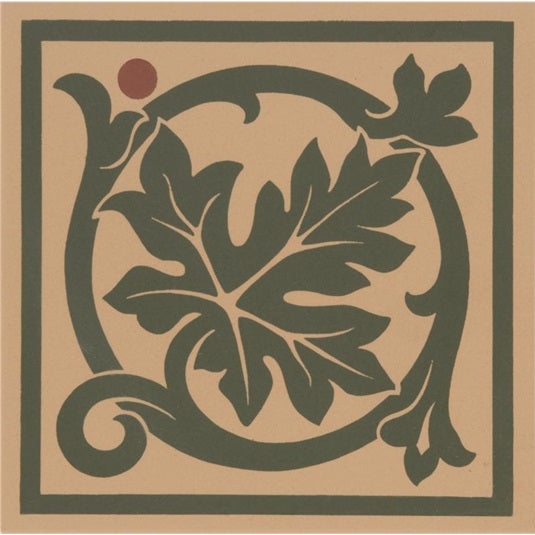 Original Style Shaftesbury Corner Motif Green