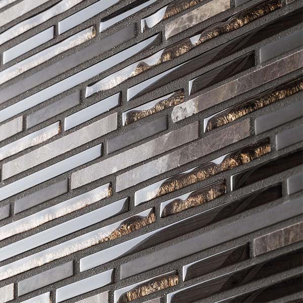 Porcelanosa Eternity Mini Strip Emperador setting