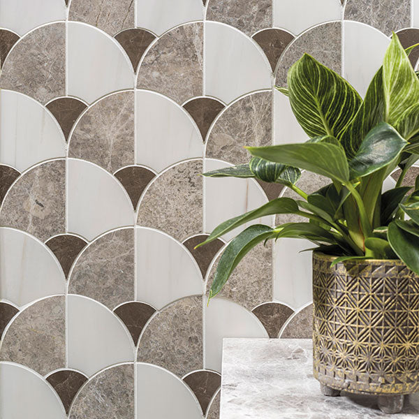Porcelanosa Figure Shell Dark Mosaics