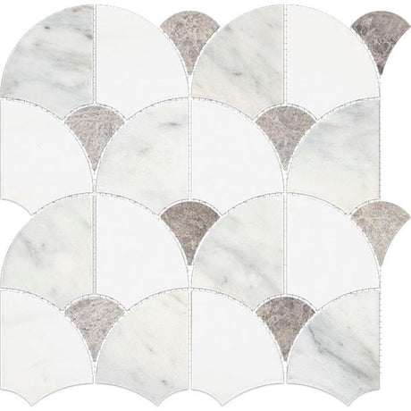 Porcelanosa Figure Shell Light Mosaic 29.9 x 29.7cm