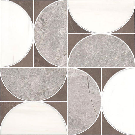 Porcelanosa Figure Spiral Dark Mosaic 29.9 x 29.9cm