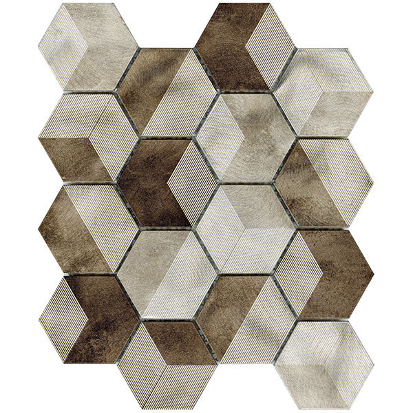 Porcelanosa Future Amber Mosaic Tile 25.8 x 30cm