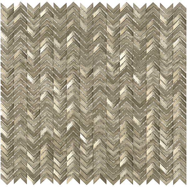 Porcelanosa Gravity Aluminium Arrow Gold Mosaic 29.8 x 30cm