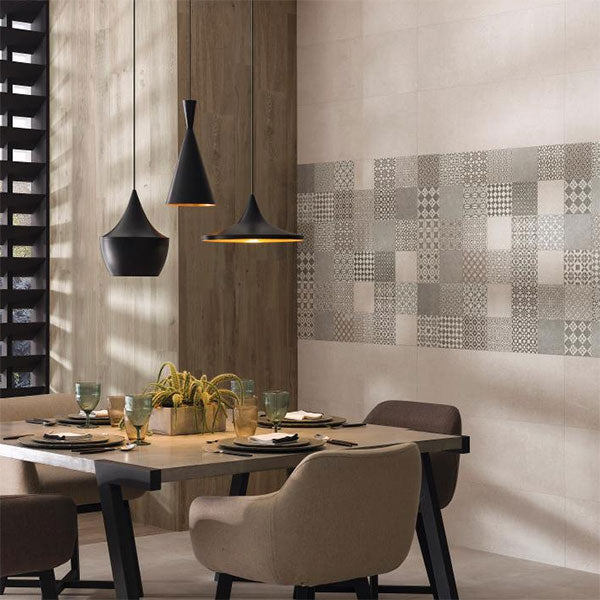 Porcelanosa Marbella Stone tiles (with Bottega Caliza)