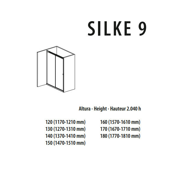 Porcelanosa Silke 9 120 Sliding Shower Door