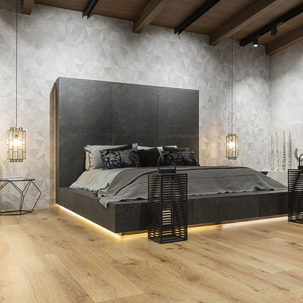 Porcelanosa Thao Verbier Silver Tiles at Villa Bali resort