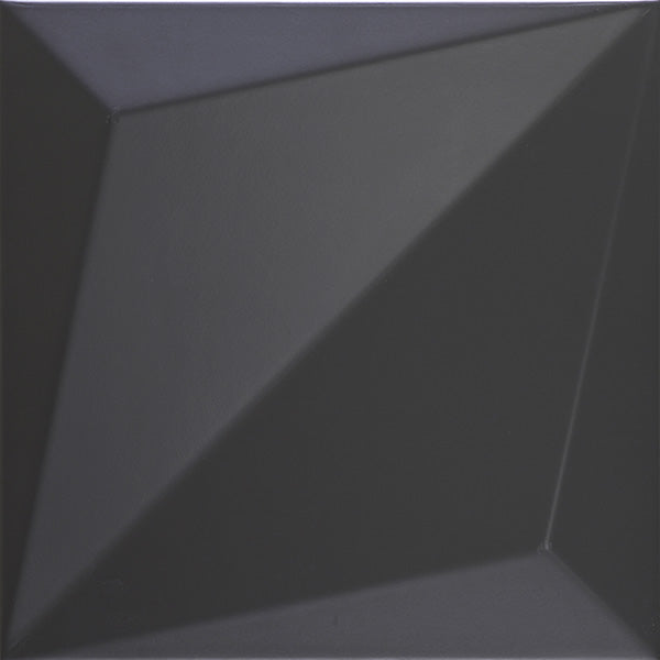 ORIGAMI BLACK MATT 25 x 25cm