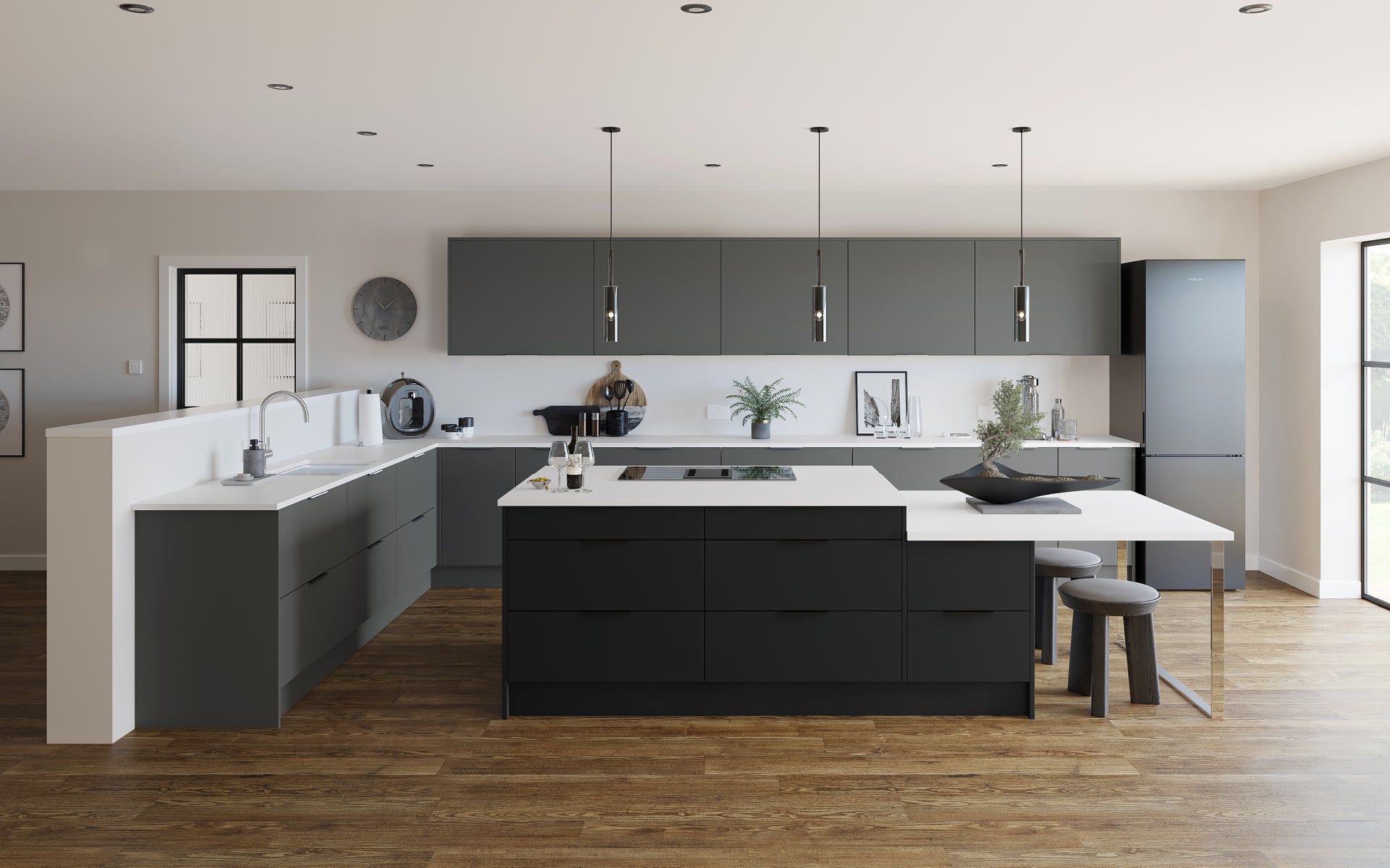 SAPORE Pewter & Black