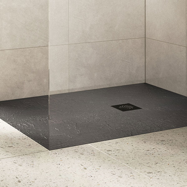 Splash Slate Effect Ultraslim Rectangular Tray & Waste
