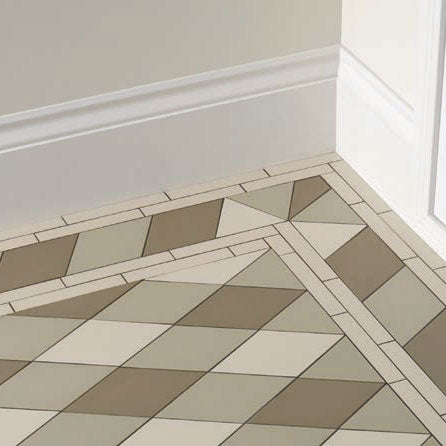 St Andrews 3 Colour Pattern in Chester Mews, Holkham Dune and Dover White