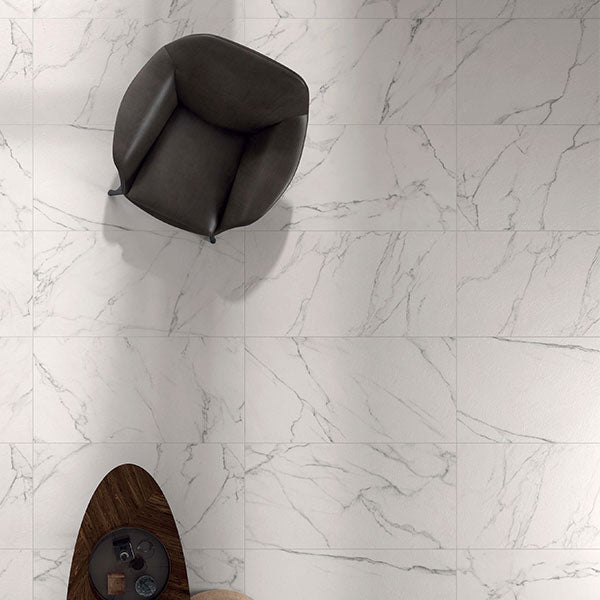 Statuario Mercury Rectified Tile 60 x 120cm