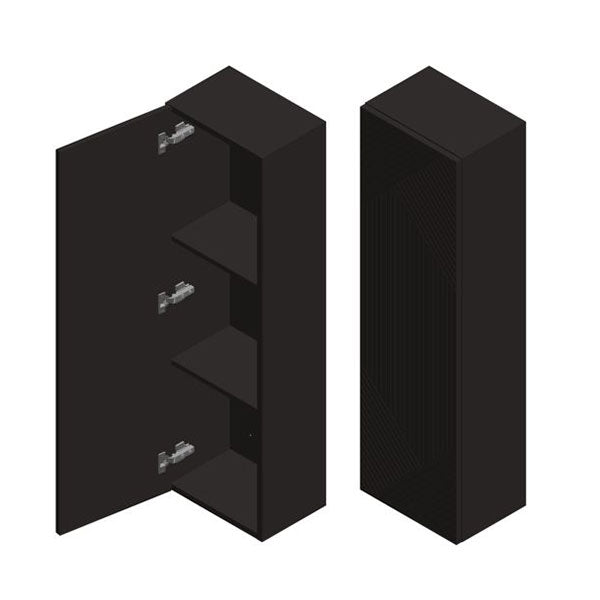Tabo Bergamo Matt Graphite Grey Wall Hung Tall Unit 350mm