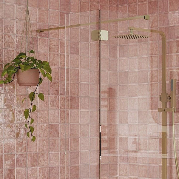 Tabo Splash Fresco Optional Wetroom Splash Panel Brushed Bronze 300mm