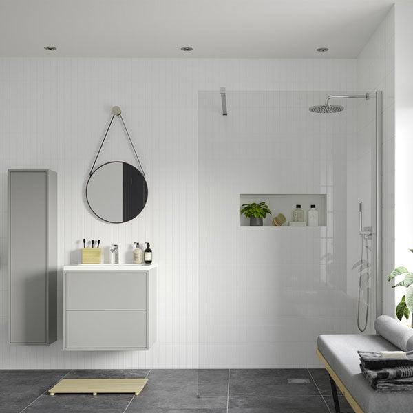 Tabo Splash Fresco Wetroom Panel Chrome