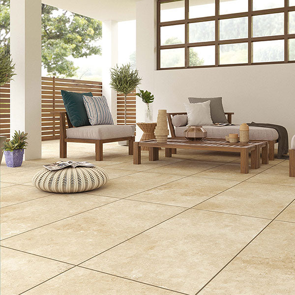 Travertine Beige Outdoor Tiles 60 x 120cm
